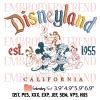 Disneyland Est Embroidery Walt Disney World Embroidery Disney