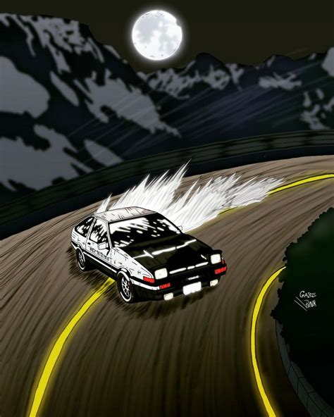 Initial d - drift panda trueno | Initials, Drifting, Initial d