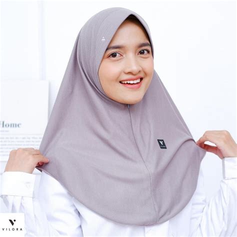 Jual Vilora Varissa Hijab Instan Zipper Kerudung Sekolah Shopee