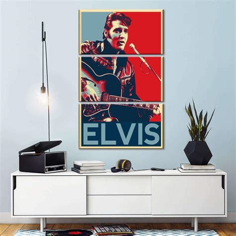 Elvis Presley Illustration Multi Panel Canvas Wall Art Elephantstock