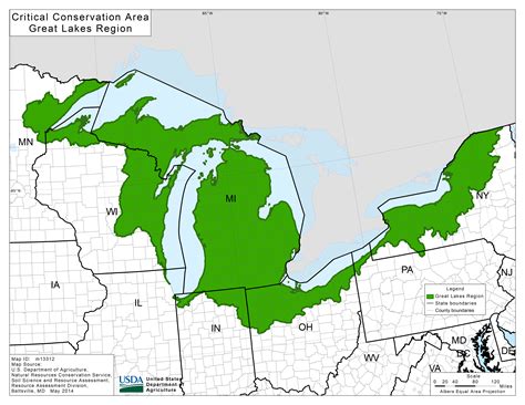 Map Of Great Lakes In USA | Printable Map Of USA