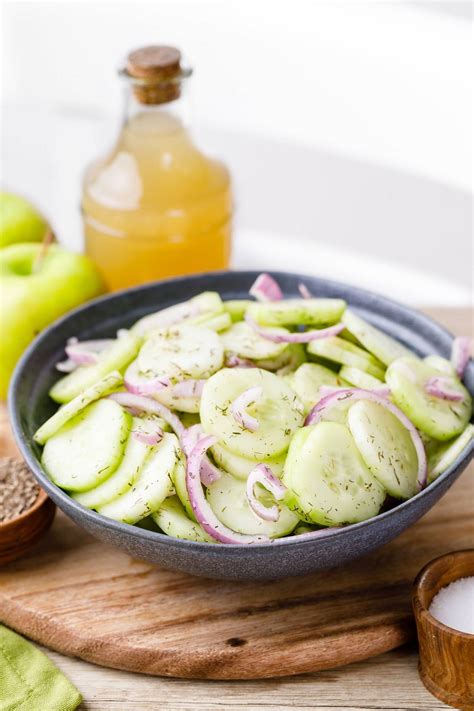 The Best Apple Cider Vinegar Cucumber Salad Ever (ermahgerd!) - Nurtured Homes