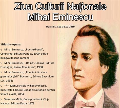 Ziua Culturii Na Ionale Mihai Eminescu Euro Sud Tv