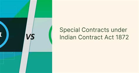 Special Contracts Under Indian Contract Act 1872