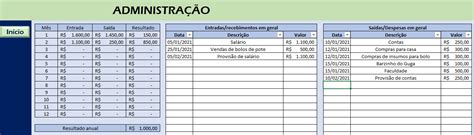 Planilha BÁsica De Controle Financeiro João Pedro Goulart Hotmart