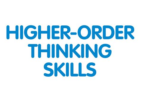 Higher Order Thinking Skills Series School Books And Teaching