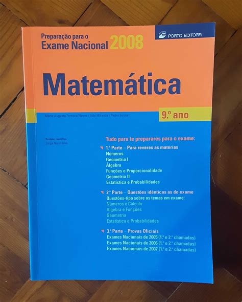 Livro Preparação Para O Exame Nacional Matemática 9º Ano Beato