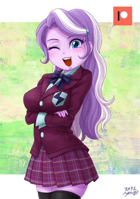 3434745 Safe Artist Uotapo Diamond Tiara Human Equestria Girls