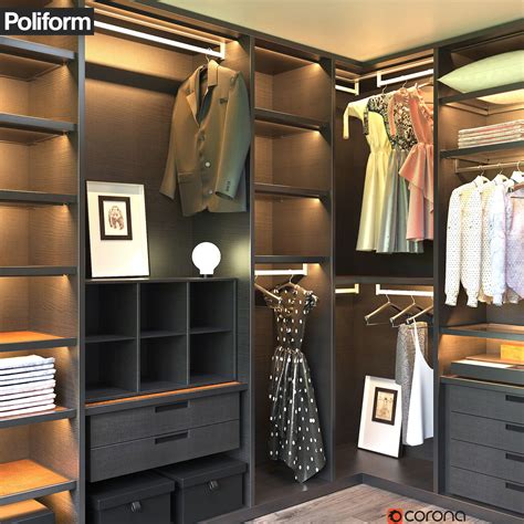 Poliform Senzafine Walk In Closet D Model Max Free D