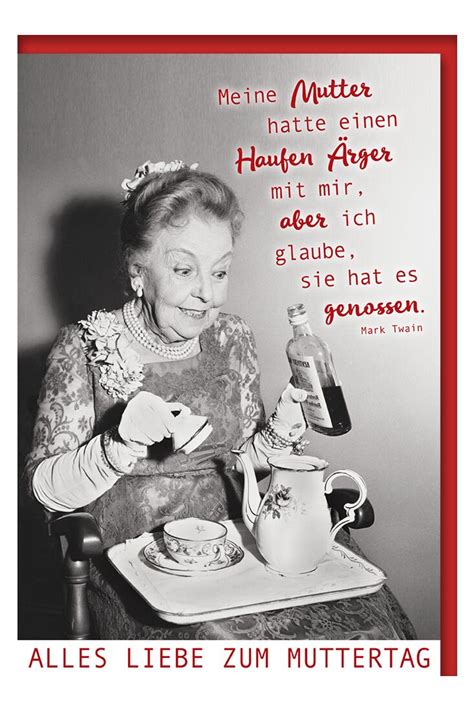Grußkarte Muttertagskarte Spruch lustig Ärger