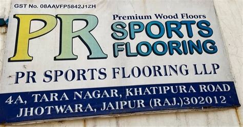 PR Sports Dark Brown Polished Teak Wood Badminton Court Flooring