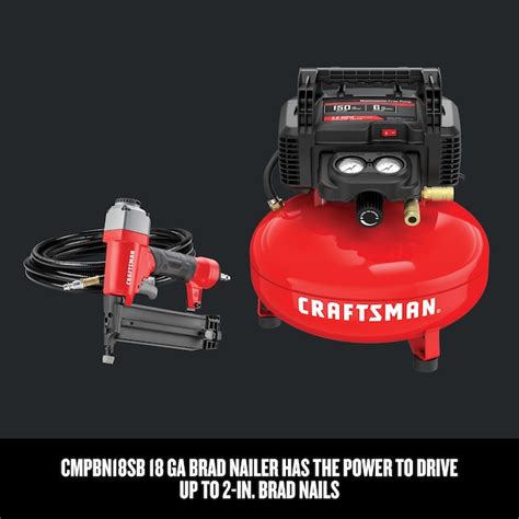 Craftsman 6 Gallon Single Stage Portable Corded Electric Pancake Air Compressor With Accessories