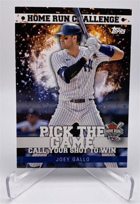 Topps Home Run Challenge Code Cards Series Hrc Joey Gallo Ebay