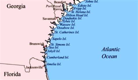 Georgia Coast Map