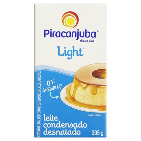 Leite Condensado Desnatado Light Piracanjuba Caixa 395g BIG BOX 413 Sul