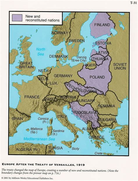 Map Of Europe after World War 1 – secretmuseum