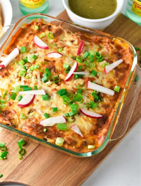 Turkey Enchilada Casserole The Dizzy Cook