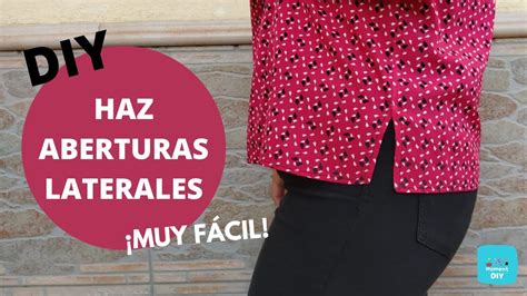 Cómo HACER ABERTURAS LATERALES a una BLUSA FACIL DIY Moment DIY