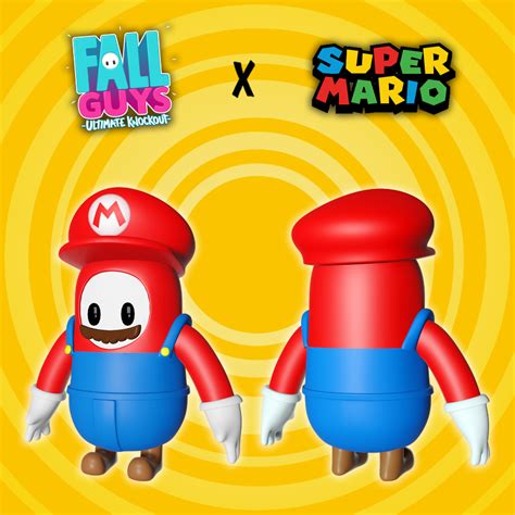 Fall Guys Fanart Fall Guys X Super Mario Skin Fanart