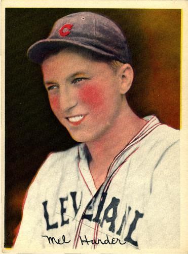 1936 R312 National Chicle Pastels NNO Mel Harder Trading Card