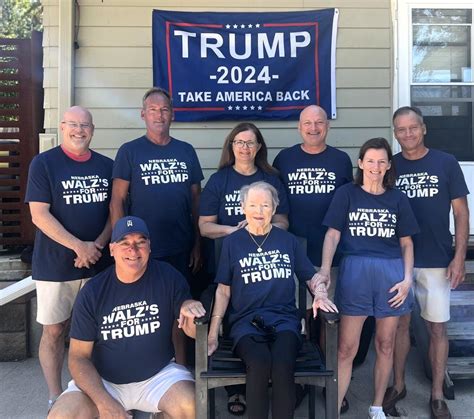 That Photo Of People Wearing Nebraska Walz S For Trump Shirts They Re Distant Cousins