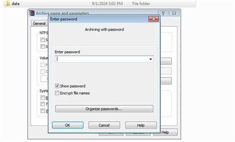 membuat password file zip  rar radar bonang halaman
