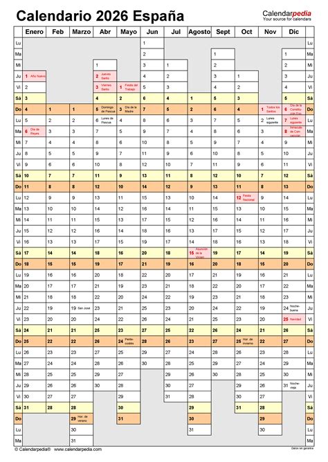 Calendario En Word Excel Y Pdf Calendarpedia