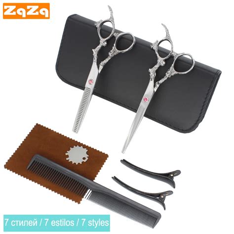 ZqZq Juego De Tijeras Para Adelgazar El Cabello Kit Profesional De