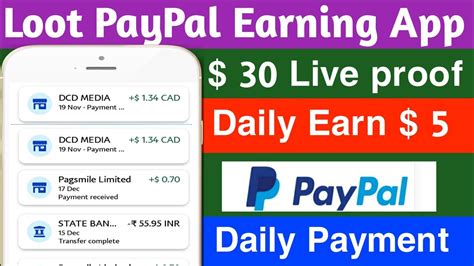 Paypal Cash Earning App Minimum Redeem Today Paypal Earning