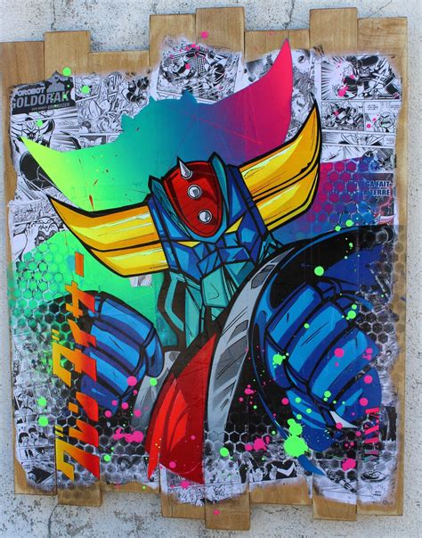 Goldo Fluo By Maxime Andriot Painting Acrylic Graffiti