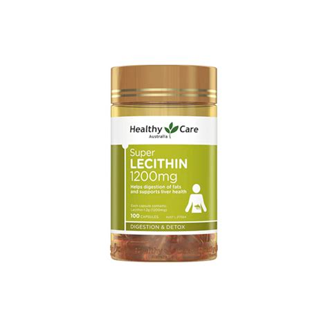 Healthy Care Super Lecithin 1200mg 100 Capsules Shop And Dispatch