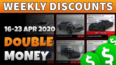 Gta Double Money This Week Gta Online Weekly Double Rp And Cash