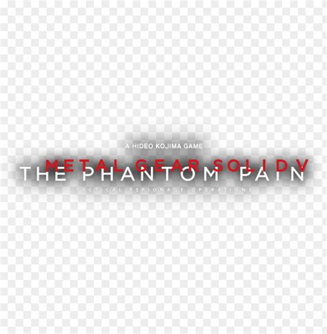 28 Gb Metal Gear Solid V Phantom Pain Logo PNG Transparent With Clear