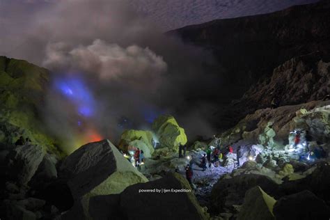 Blue Fire Kawah Ijen Eruption