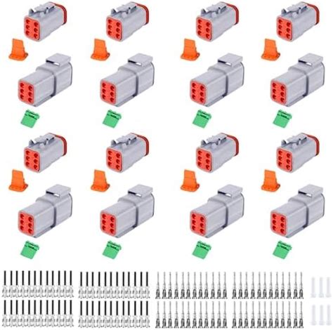 Amazon 134 PCS Deutsch DT Grey 6 Pin Connectors 8 Set Waterproof