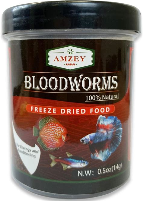 Blood Worms 05 Oz 100 Natural Freeze Dried Blood Worms