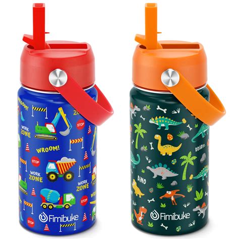 Amazon.com: Fimibuke Kids Insulated Water Bottle, 14oz BPA FREE Double