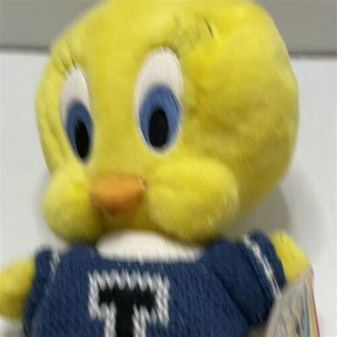 Tweety Bird Looney Tunes Plush Wearing "T" Sweater 1996 | #4633366957