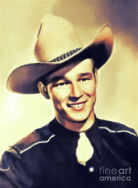 Roy Rogers Vintage Actor Painting By Esoterica Art Agency Pixels