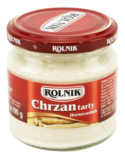 Chrzan Tarty Rolnik Ostry I Wyrazisty 190g 14601662963 Allegro Pl