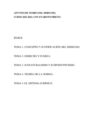 Apuntes De Teoria Del Derecho Pdf