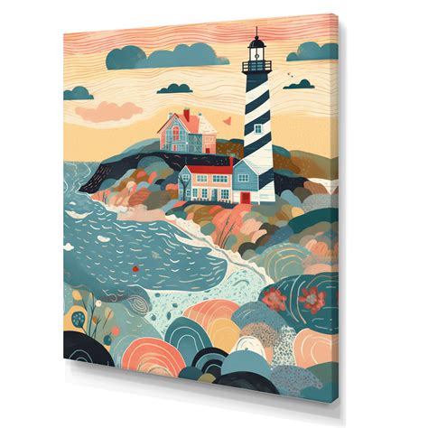 Longshore Tides Coastal Lighthouse V Coastal Wall Decor Wayfair