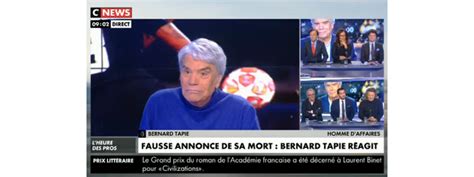 Vid O Bernard Tapie A R Agi En Direct Dans L Heure Des Pros Sur C