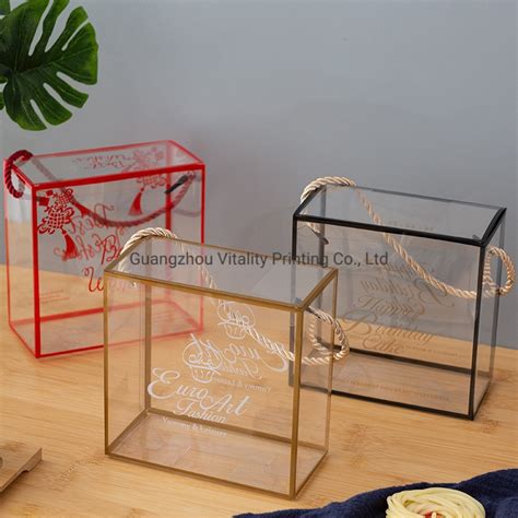 PVC Clear Candy Box Wedding Birthday Party Transparent Plastic Gift Box ...