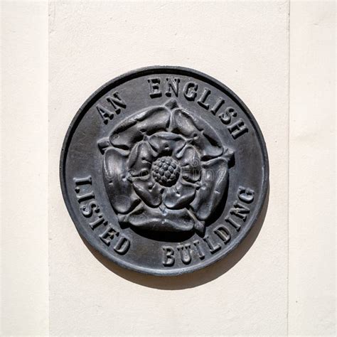 An English Listed Building Plaque On The Side Of A London Property