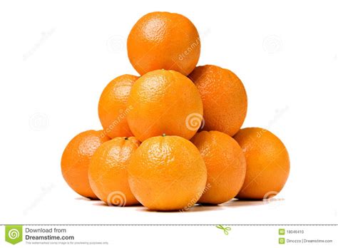 Group Of Orange Isolated On White Stock Photo Image 18046410