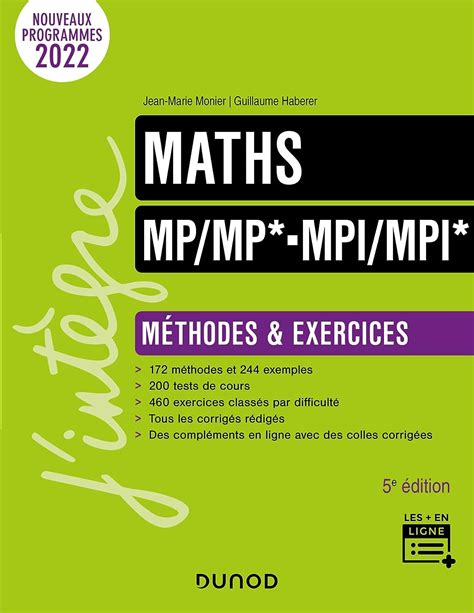 Maths M Thodes Et Exercices Mp Mp Mpi Mpi E D Amazon Co Uk