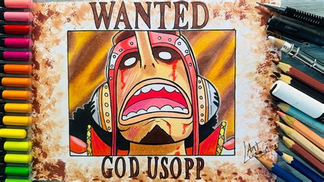 Como Desenhar O Cartaz Procurado Usopp One Piece Qual Valor Youtube