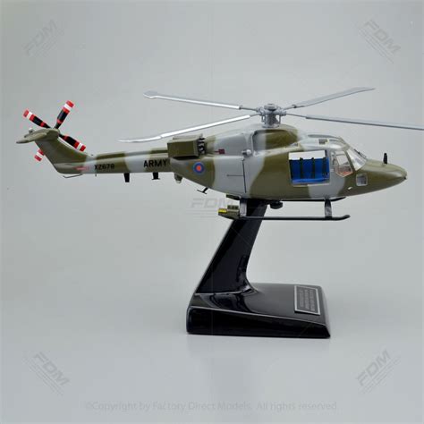 Westland Lynx AH-7 Model Helicopter with a Detailed Interior | Factory ...