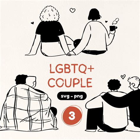 Lgbtq Svg Couple Clipart Lesbian Svg Gay Pride Svg Valentines Clipart Pride Clipart Love